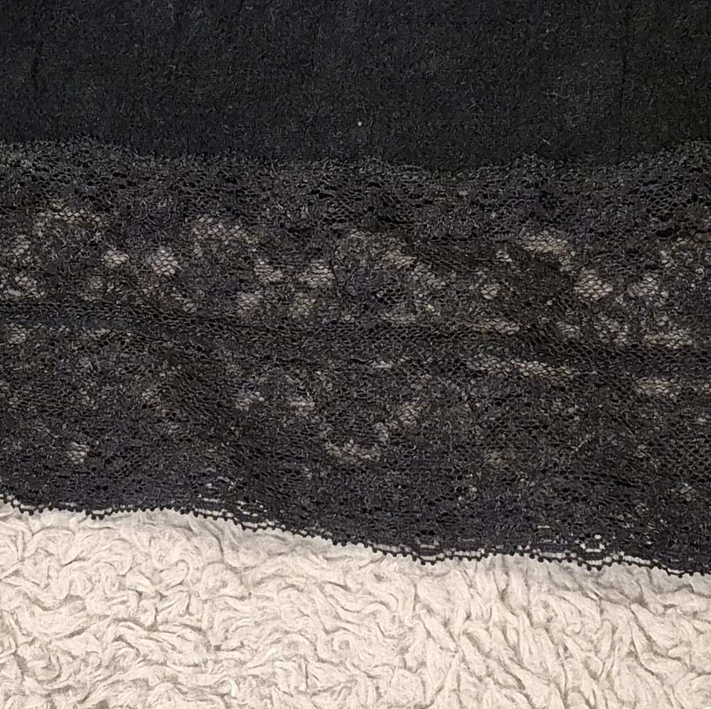 Moschino Black Lace Trim Women's Top Size 10 EUC - Picture 7 of 12